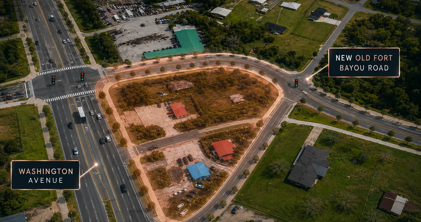 Washington Avenue and Old Fort Bayou